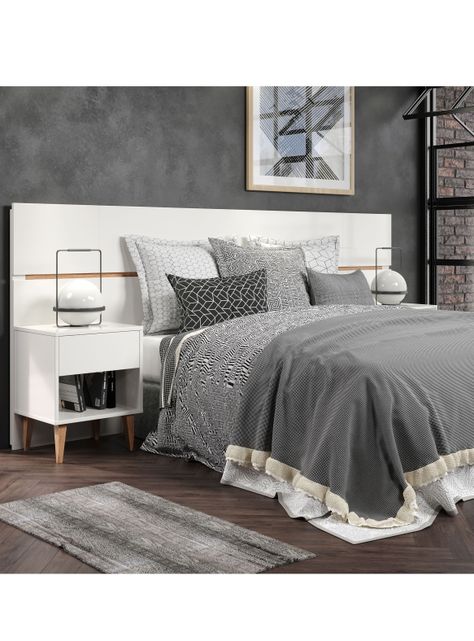 Set Muebles Dormitorio Respaldo + 2 Veladores Dream 2 Plazas-0