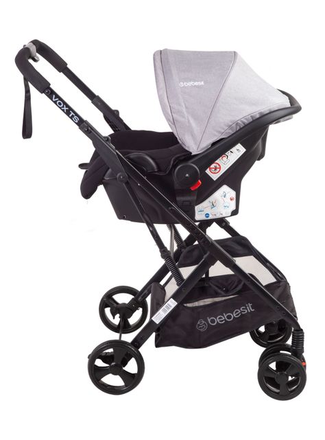 Coche Travel System Vox Gris Bebesit-2