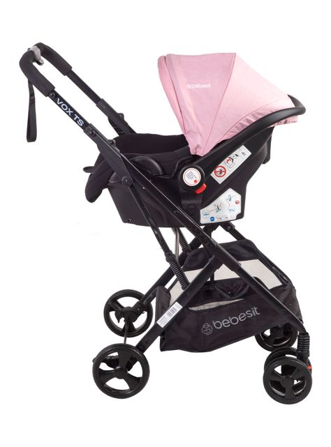 Coche Travel System Vox Rosado Bebesit-2