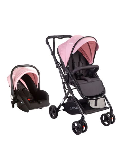 Coche Travel System Vox Rosado Bebesit-0
