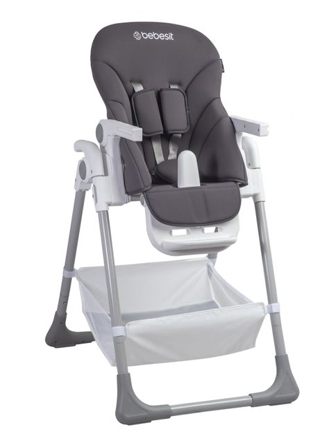 Silla de Comer Desmontable Snack LX Gris Bebesit-0