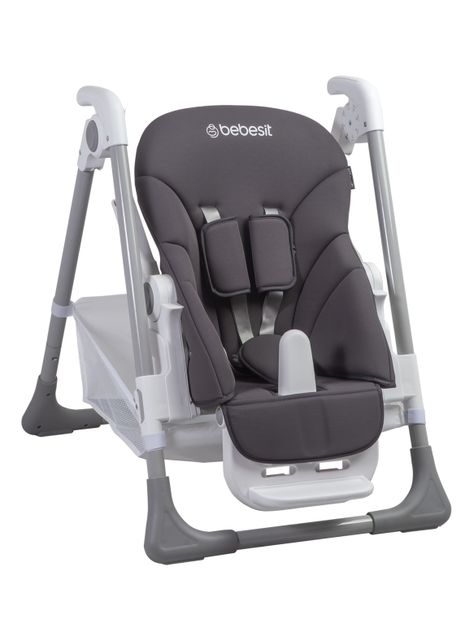 Silla de Comer Desmontable Snack LX Gris Bebesit-2