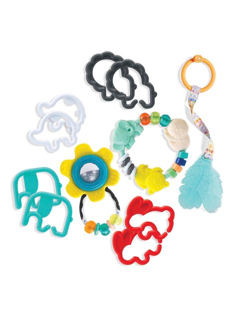 Set de Accesorios Estimulación Bebé Mordedores y Sonajeros-1