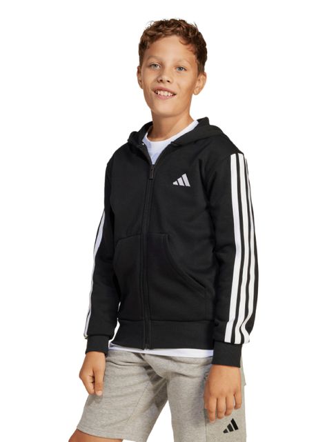Polerón Essentials 3 Stripes Hoodie Kids-1