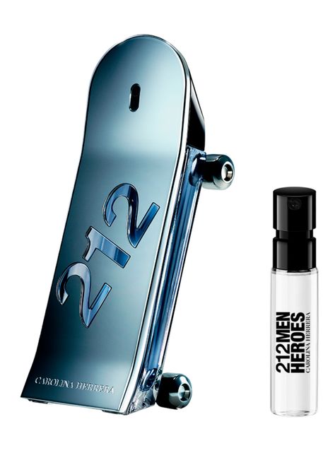 Perfume Carolina Herrera 212 Heroes Man EDT 90 ml + Muestra 1.5 ml-0