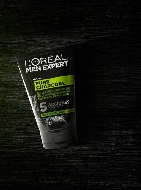 Gel Men Expert Limpiador Pure Charcoal 100 ml-1