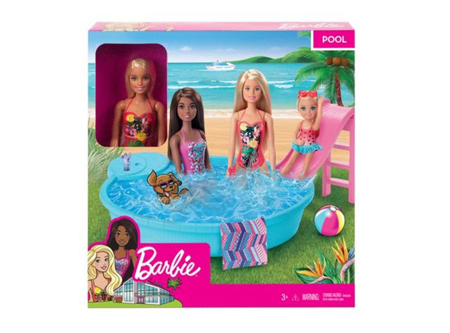 Muñeca Barbie Piscina Glam-0