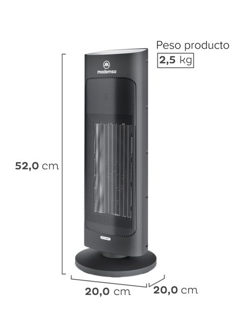 Estufa PTC 2000W EH100 Negro-1