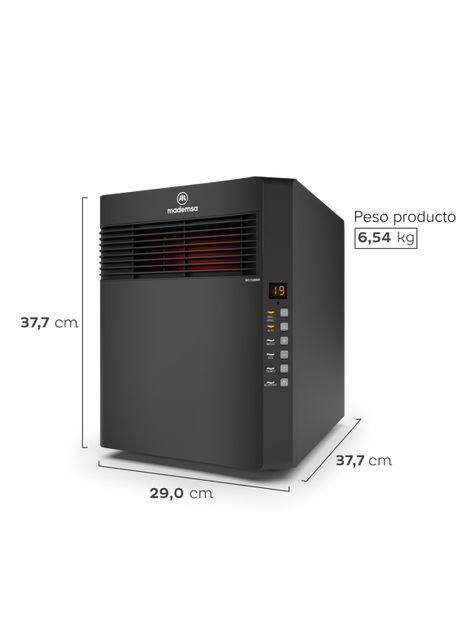 Estufa Infrarrojo 1500W INF10 Negro-1