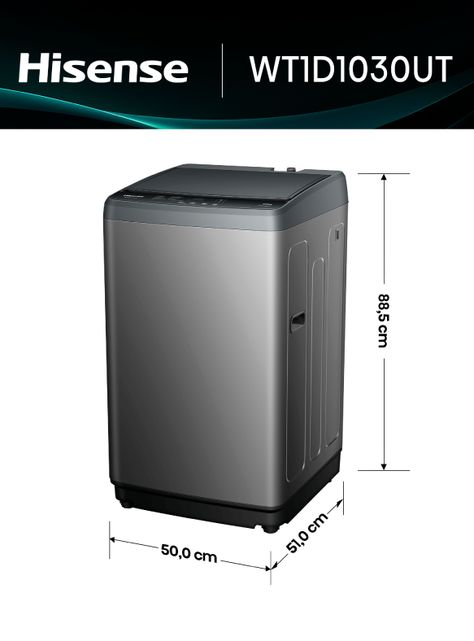 Lavadora Carga Superior 10 Kg  WT1D1030UT-1