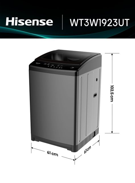 Lavadora Carga Superior 19 Kg WT3W1923UT-1