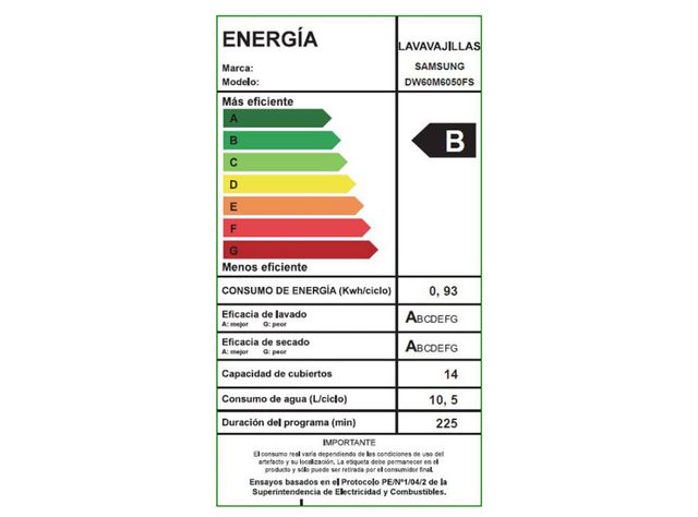 Lavavajillas Frontal 14 Cubiertos P/S DW60M6050FS/ZS-4