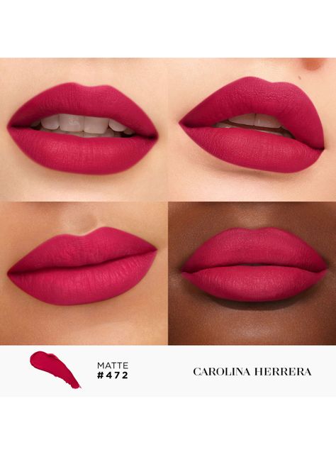 Fabulous Kiss Lipstick Matte Carolina Herrera 472 Cheering Pink 3.5g-1