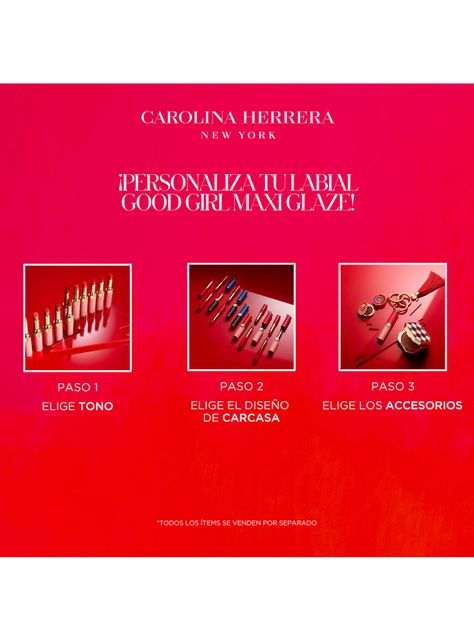 Good Girl Maxi Glaze Lipstick Case Carolina Herrera Red & Pink -5