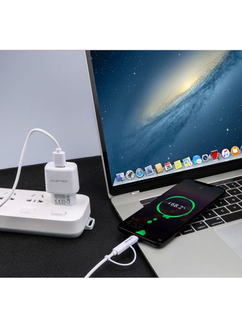 Cargador 2 en 1 de 12W con Cable USB Dual-3