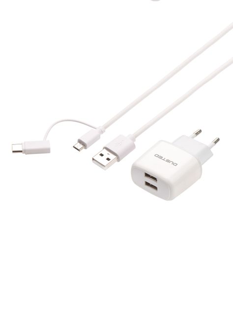 Cargador 2 en 1 de 12W con Cable USB Dual-2