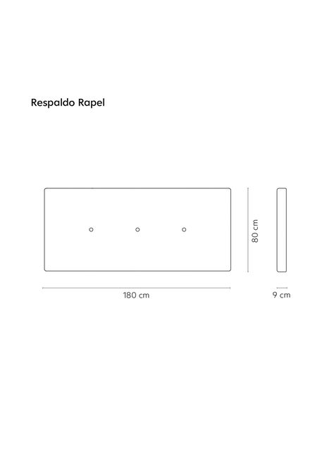 Respaldo Rapel Gris 2 Plazas-1