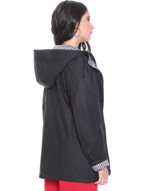 Chaqueta Impermeable con Capucha y Bolsillos-1
