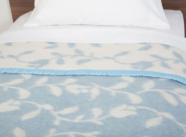 Frazada 1 Plaza Jacquard Azul-1