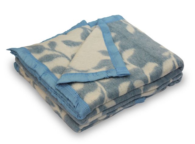 Frazada 1 Plaza Jacquard Azul-0