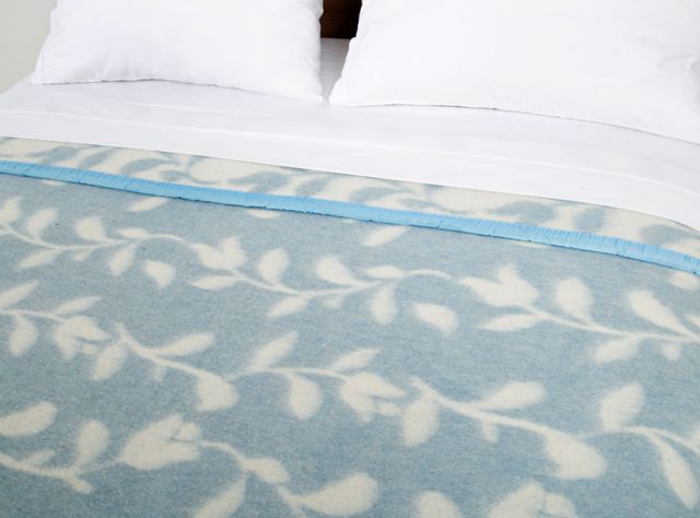 Frazada 2 Plazas Jacquard Azul-1