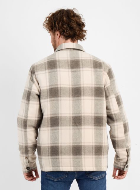 Chaqueta Casual Print Cuadros-1