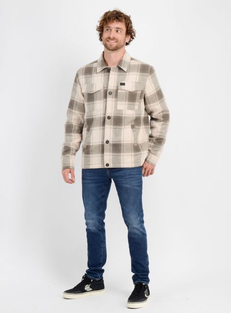 Chaqueta Casual Print Cuadros-5