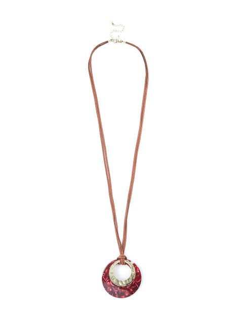 Collar Humana  Largo Rojo Carey-0