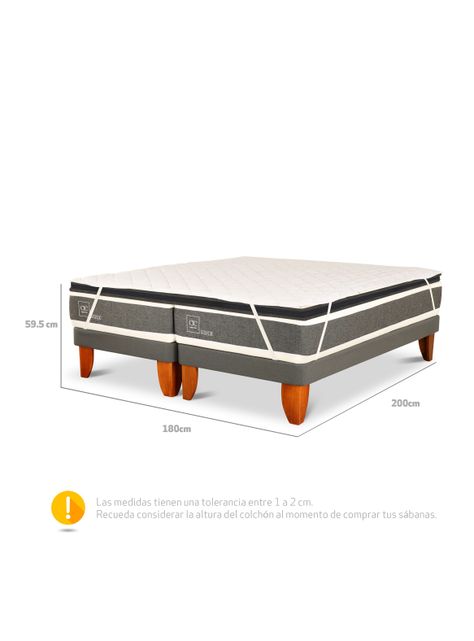 Dúplex Cama Europea Ortopedic 90x200 cm+ Topper-1