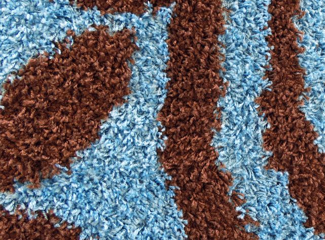 Alfombra Shaggy D5 Estampado 133 x 180 cm Café-3