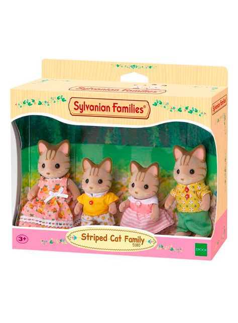 Familia Sylvanian Families Gatos Rayados-2
