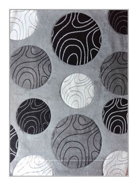 Alfombra Frize Carved Circles 150 x 200 cm-0
