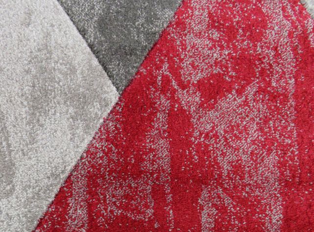 Alfombra Frize Carved Florida D6 150x200 cm Rojo-2