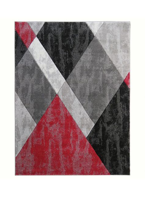 Alfombra Frize Carved Florida D6 150x200 cm Rojo-0