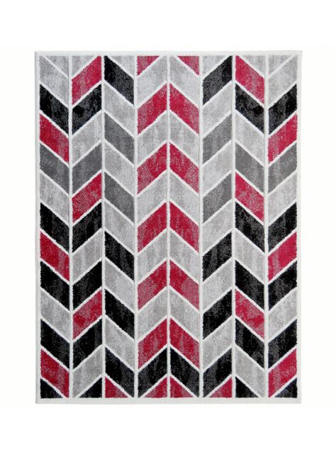Alfombra Frize Carved Florida D4 Rojo 150 x 200 cm-0