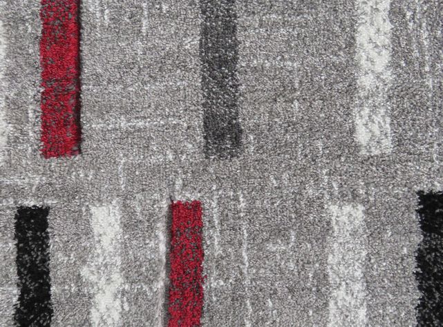 Alfombra Frize Carved Florida D5 Rojo 150 x 200 cm-2