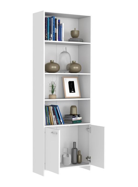 Biblioteca Eco 5 Niveles 2 Puertas Blanco-3