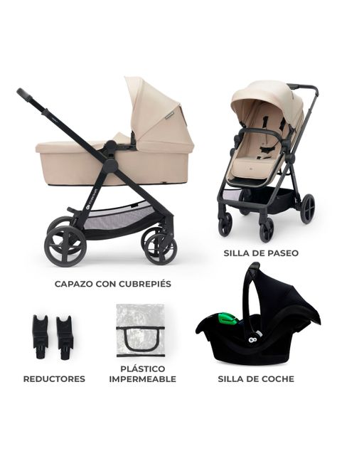 Coche Travel System Newly 3 En 1 Sand Beige-3