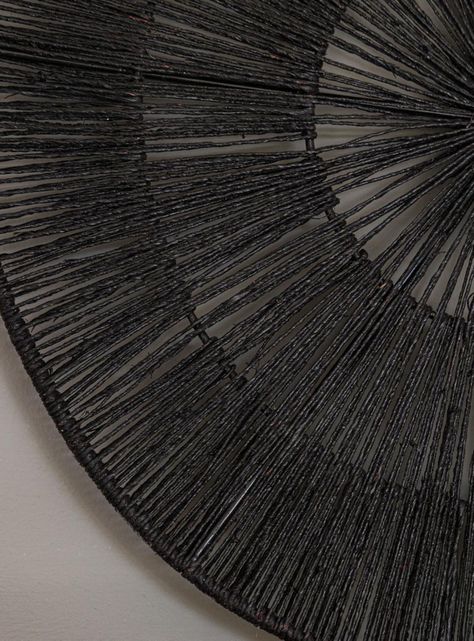 Plato Decorativo Muro L Ratán Negro-1