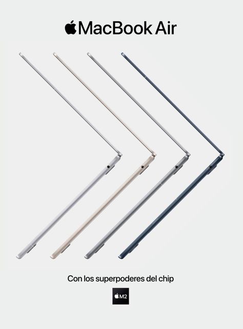 MacBook Air 13.6" Chip M2 CPU 8 Núcleos GPU 10 Núcleos 16GB RAM 256GB SSD Starligth-5