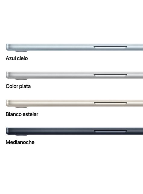 MacBook Air 15.3" Chip M4 CPU 10 Núcleos GPU 8 Núcleos 16GB RAM 256GB SSD Starligth-5