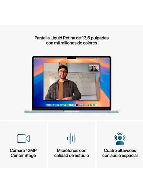 MacBook Air 13.6" Chip M4 CPU 10 Núcleos GPU 8 Núcleos 16GB RAM 256GB SSD Starligth-6