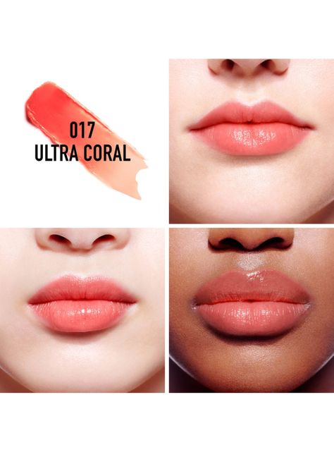 Bálsamo Dior Labial Addict Lip Glow 17 Ultra Coral-1