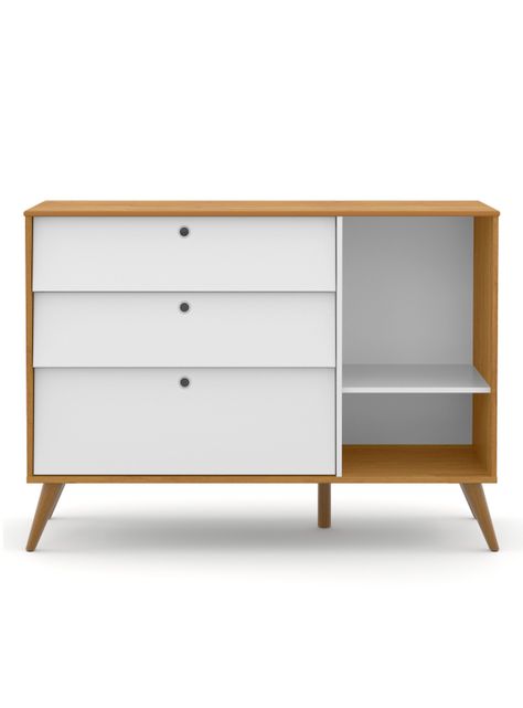 Cómoda Gold Puerta Miel Blanco-1