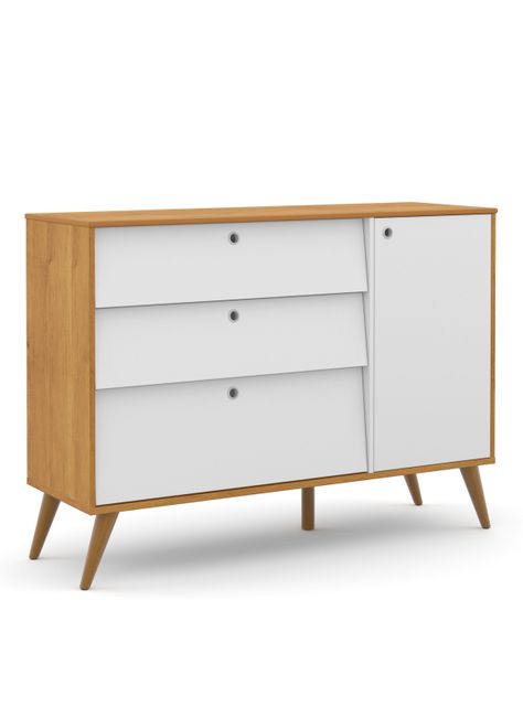 Cómoda Gold Puerta Miel Blanco-0
