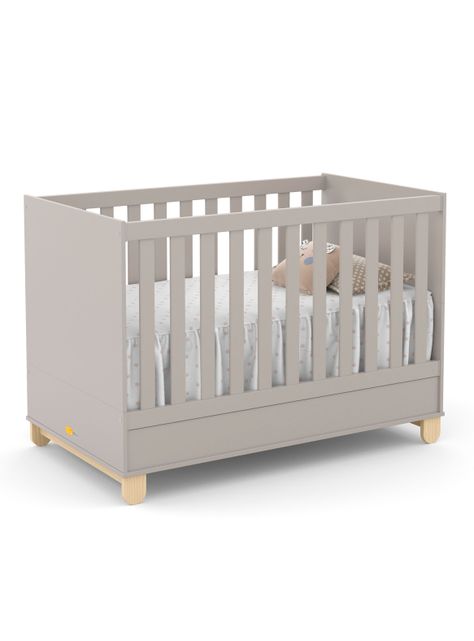 Cuna Madera New Zupi Gris-0