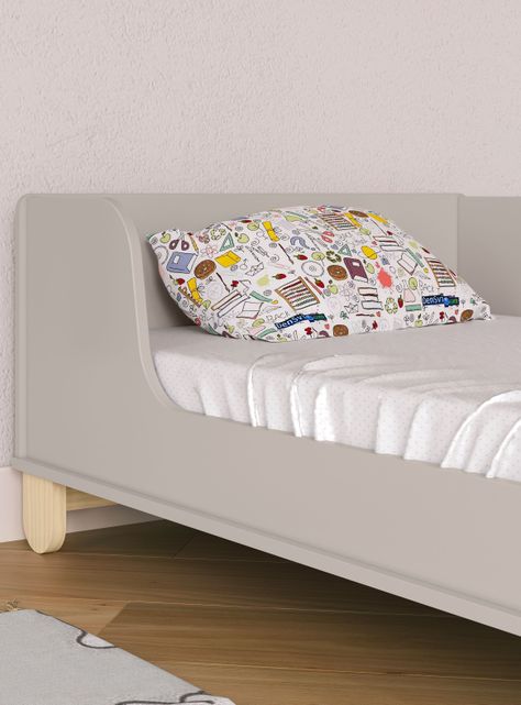 Cuna Madera New Zupi Gris-4