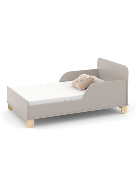 Cuna Madera New Zupi Gris-2