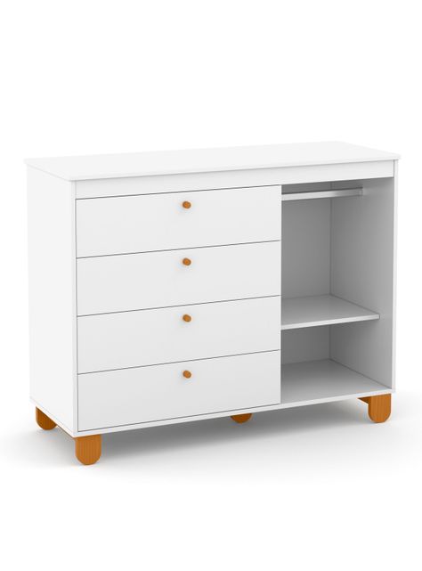 Cómoda Zupi con Puerta Blanca-1
