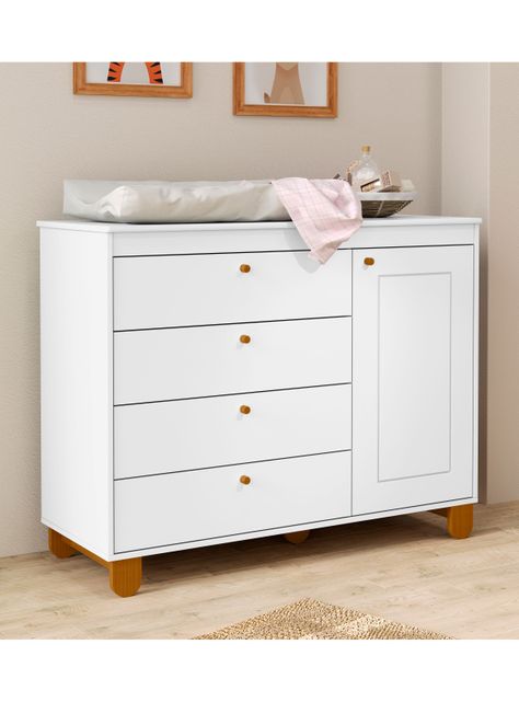 Cómoda Zupi con Puerta Blanca-2